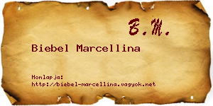 Biebel Marcellina névjegykártya